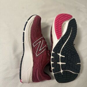 New Balance Women's Maroon and Pink Athletic Shoes